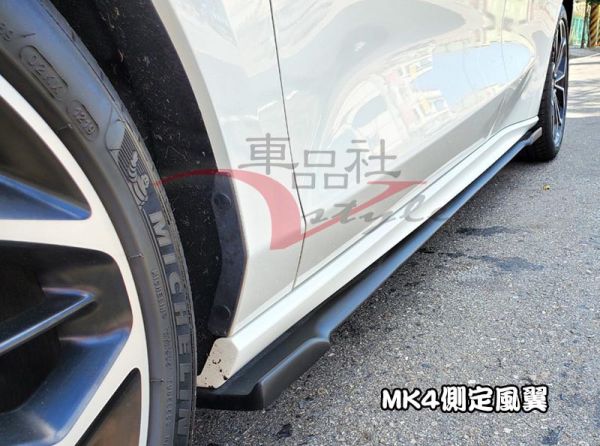 【車品社空力】19-22年 Focus MK4 客製化側裙定風翼 霧黑/亮黑(不含運) 