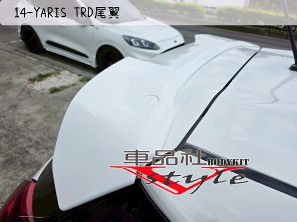 【車品社空力】TOYOTA 豐田 14 15 16 YARIS 大鴨專屬 TRD型尾翼 素材(不含運) 