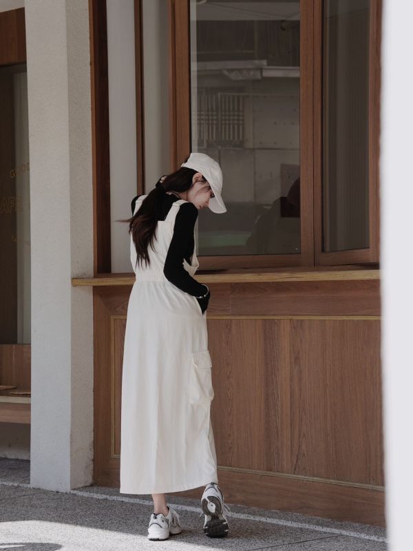 iNINE 韓氣滿滿開衩連身裙 