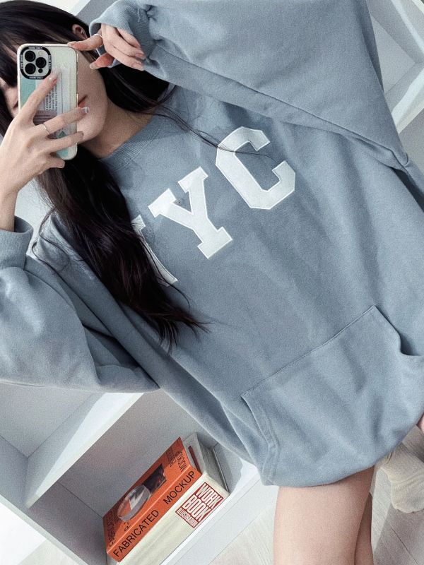 現貨|iNINE正韓NYC口袋大學T 