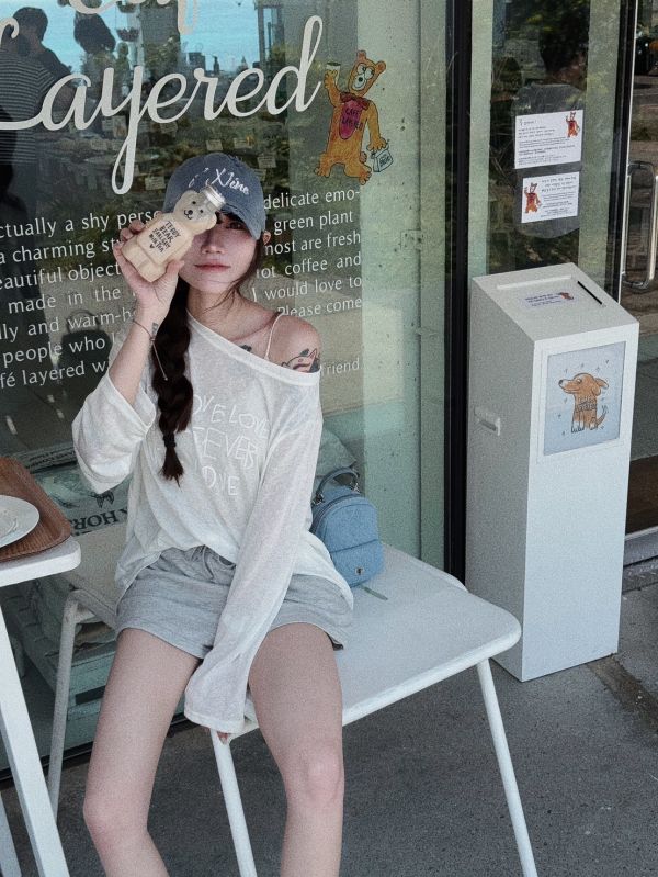 Cloud Hour｜發泡字防曬雲朵罩衫 