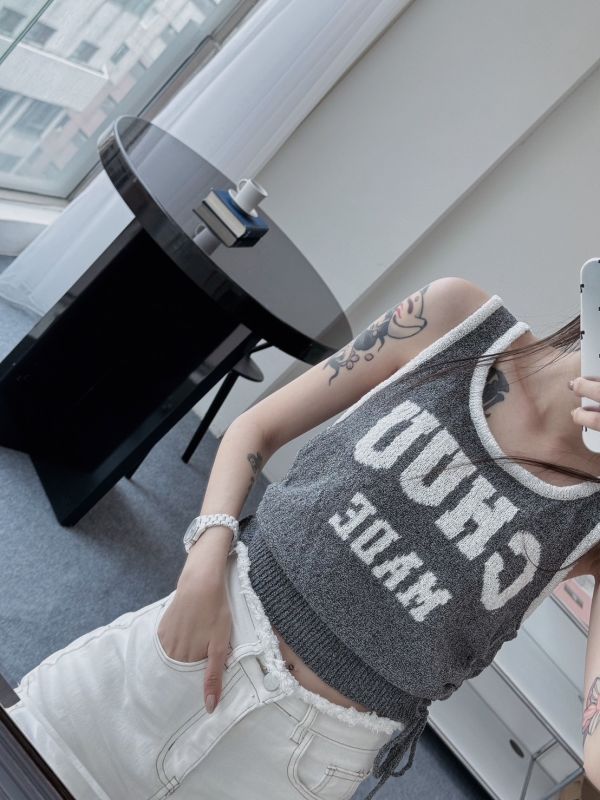 CHUU涼爽夏日拉繩背心 