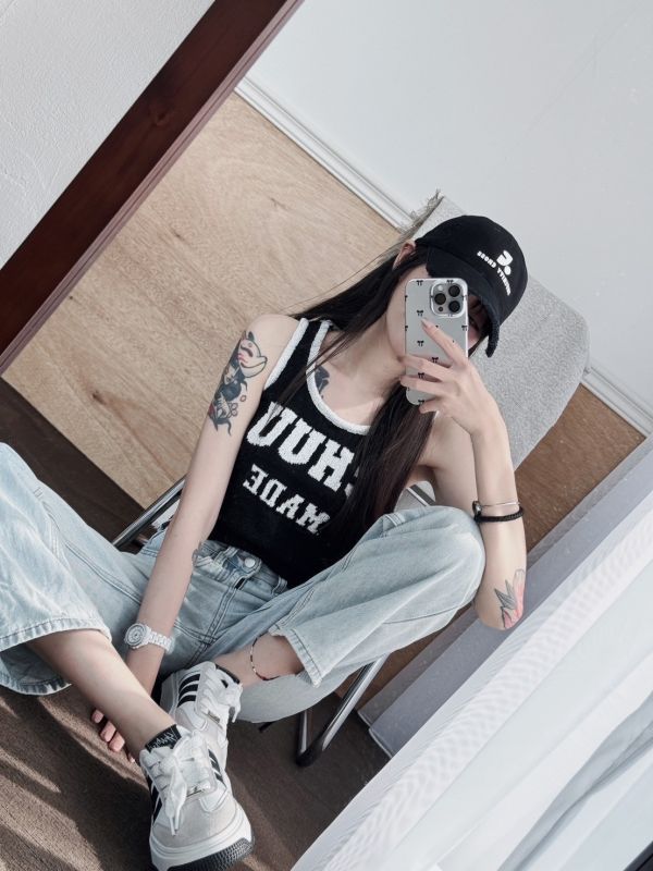 CHUU涼爽夏日拉繩背心 