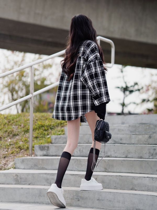 iNINE 小香風編織紋外搭 