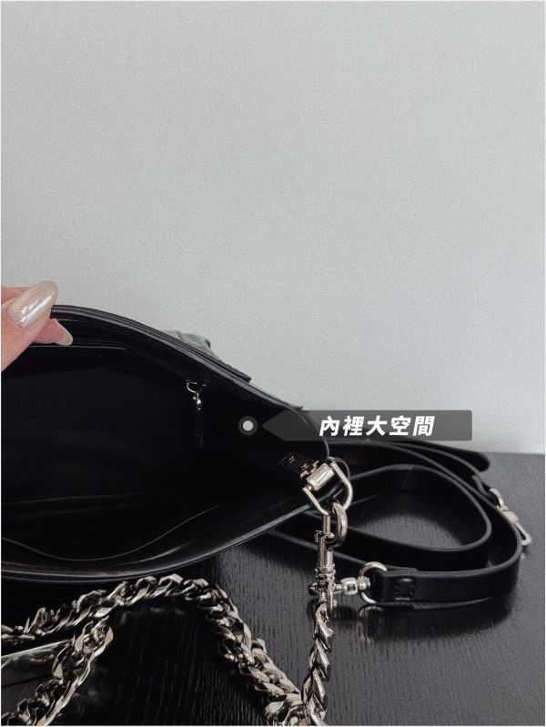 May’s only正韓廠做銀鏈皺皺包 