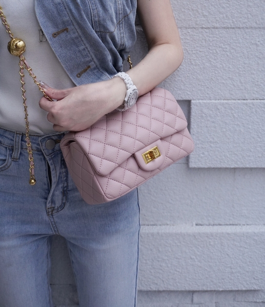 iNINE韓國訂製小金球菱紋信封包 