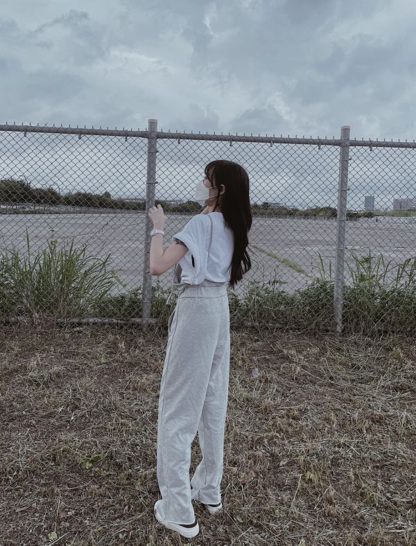 雙繩吊帶連身褲 