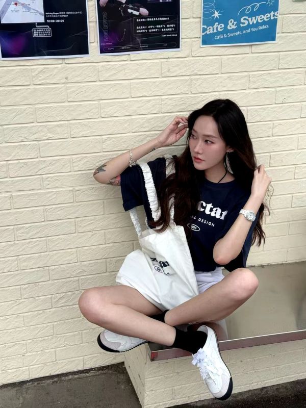 韓系簡約字T+包包套組 