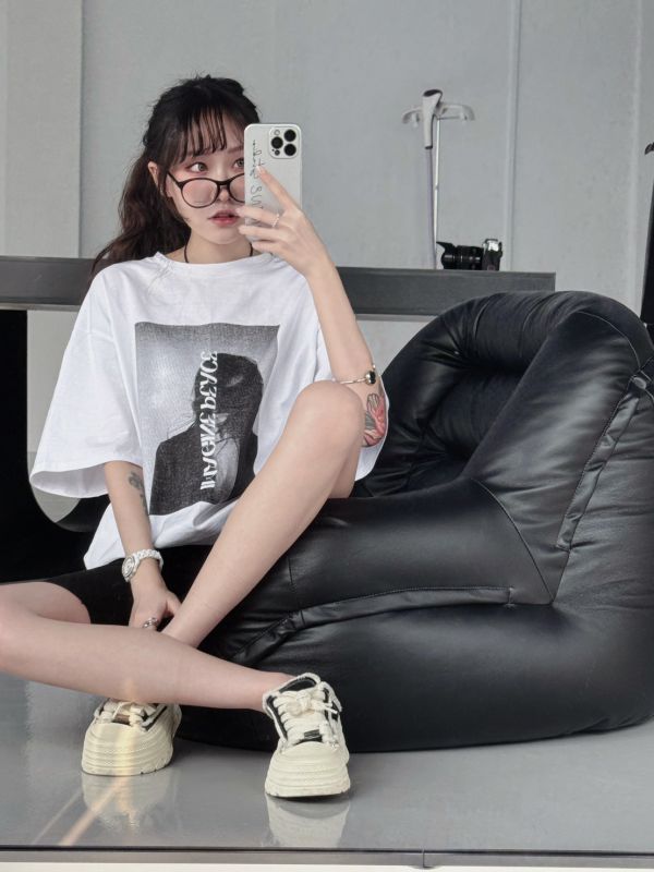 美式女孩’寬鬆大T 