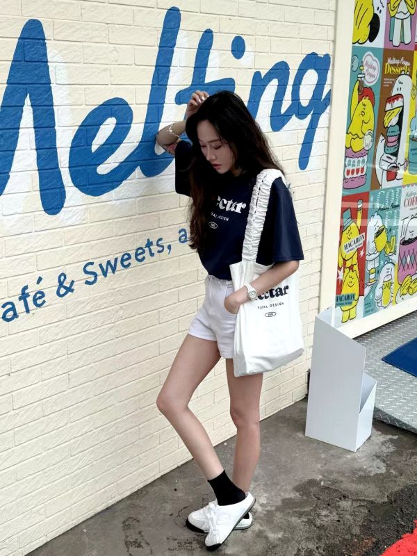 韓系簡約字T+包包套組 