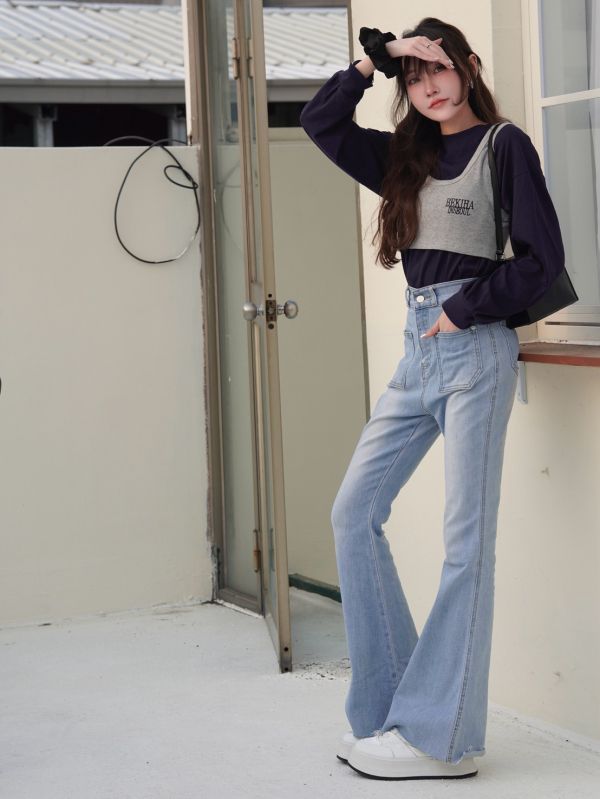 Bottom.｜魔鬼韓漫拉長腿牛仔褲 