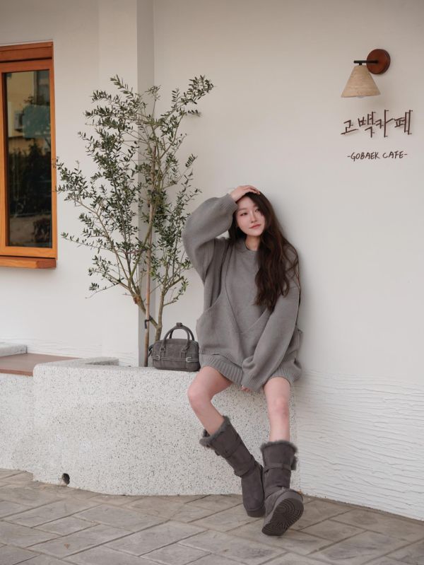 OneWear.｜韓系兩件式厚磅針織毛衣 