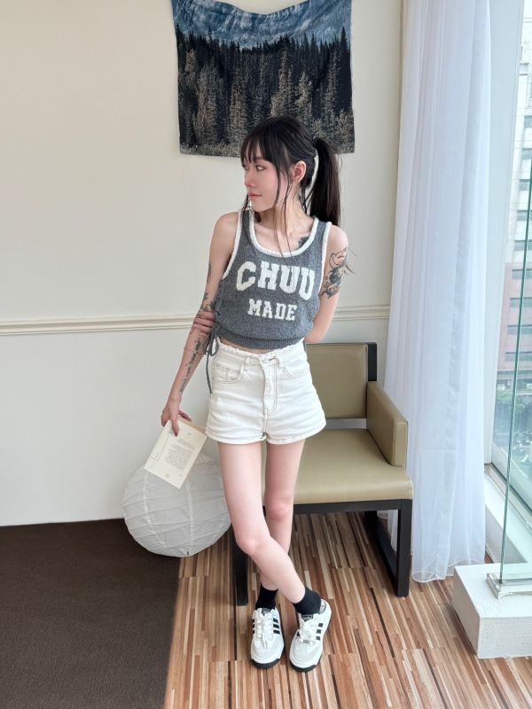 CHUU涼爽夏日拉繩背心 