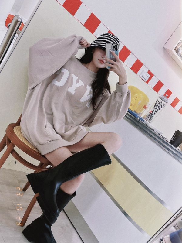 iNINE韓系軟底軟皮方頭靴 