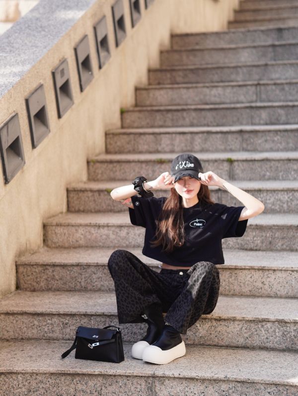 Bottom.｜天花板低調豹紋寬褲 