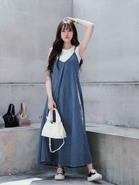 iNINE韓國拼接色軟底兩穿半拖鞋 