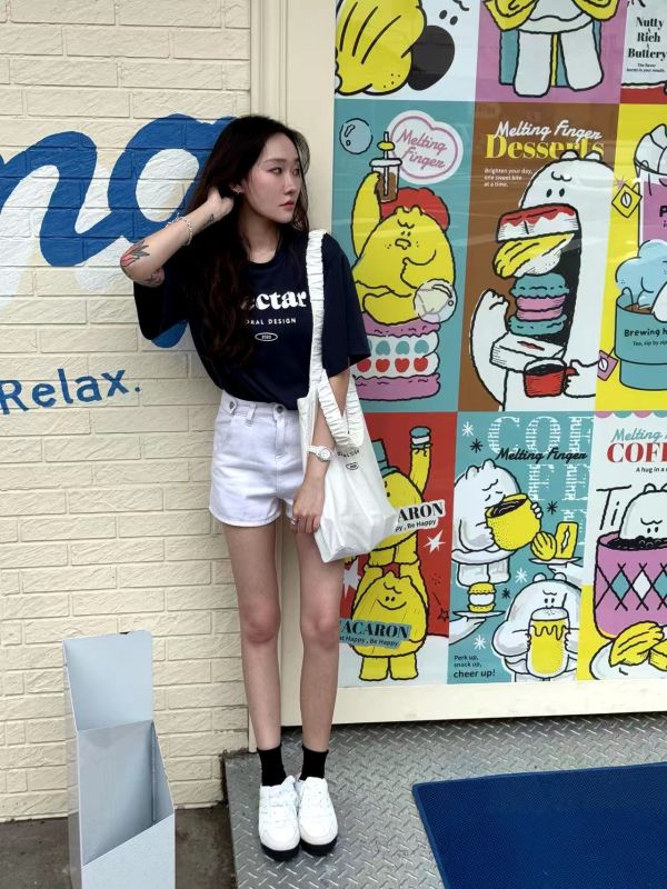 韓系簡約字T+包包套組 