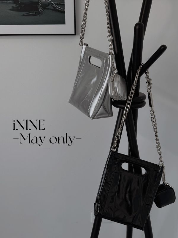 May’s only正韓廠做銀鏈皺皺包 