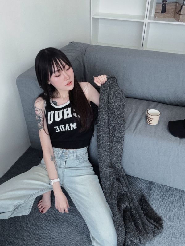 CHUU涼爽夏日拉繩背心 