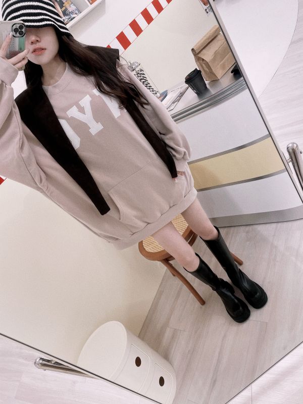 iNINE韓系軟底軟皮方頭靴 