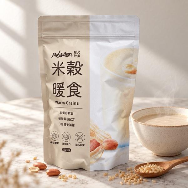 Relivian拾光計畫米穀暖食植物蛋白粉500g-全素 