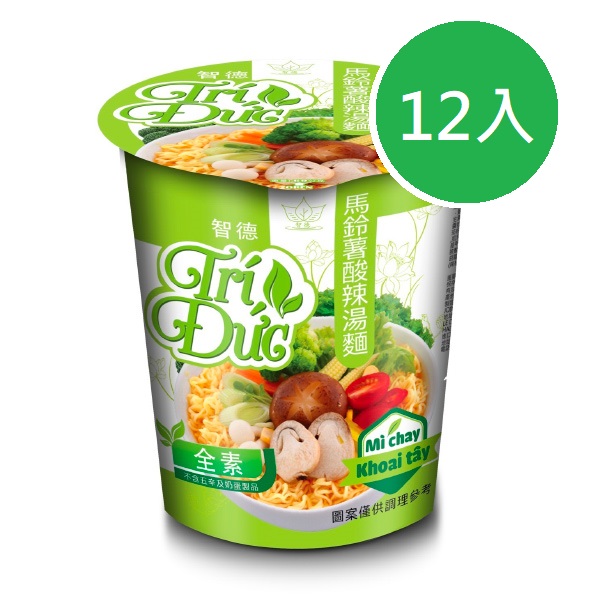 智德馬鈴薯酸辣湯麵65g*12入(一箱) 