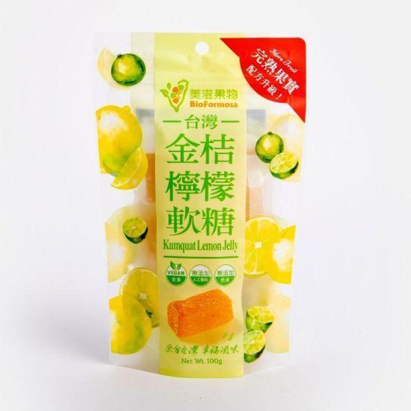 美滋果物金桔檸檬果汁軟糖100g-全素 