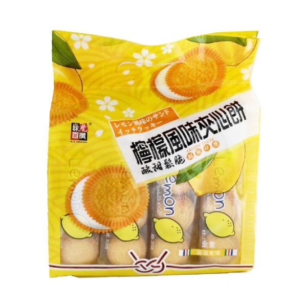 鑫豪檸檬風味夾心餅306g-全素 