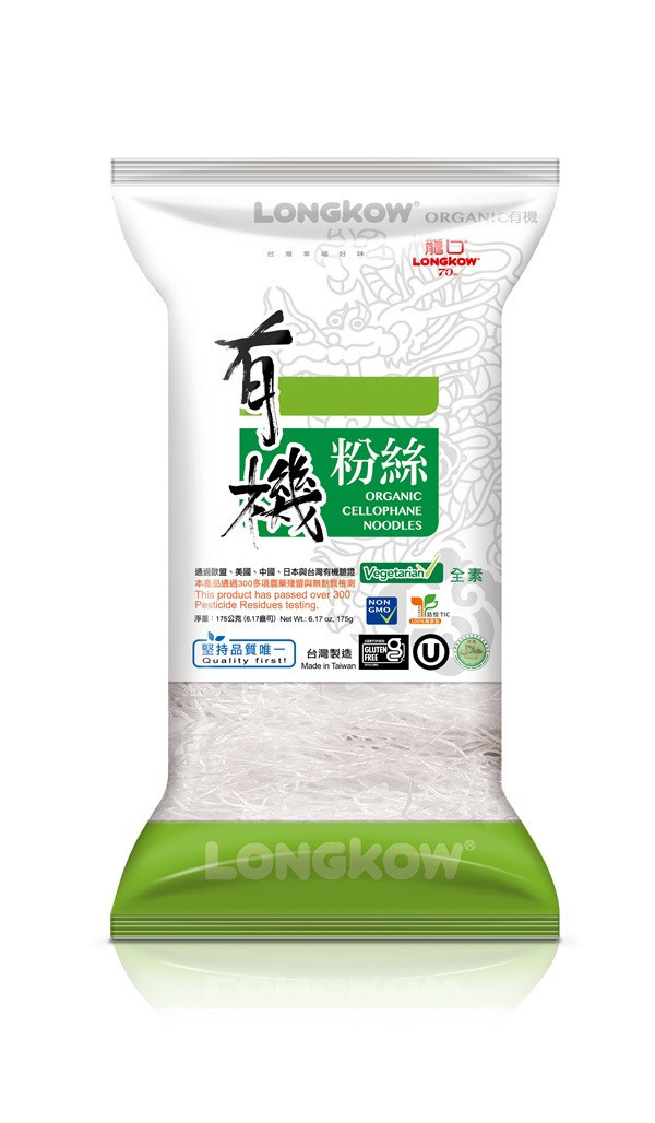 龍口有機粉絲175g-全素 
