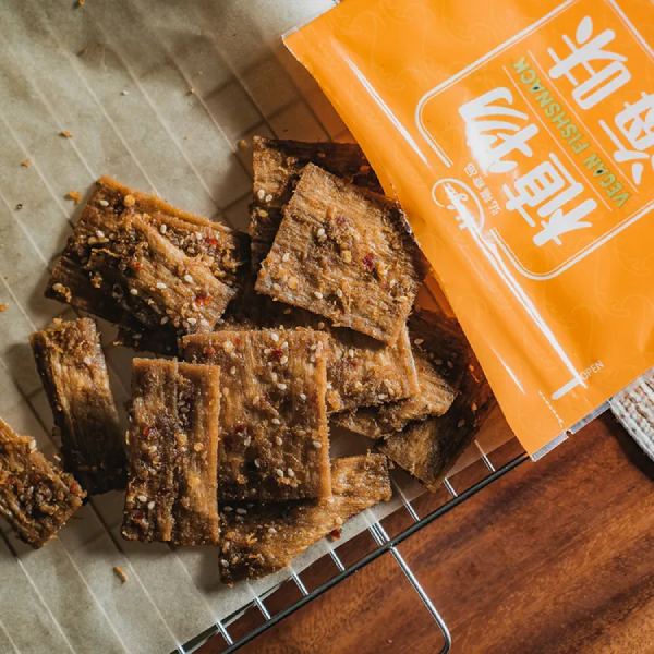 Hoya植物海味(酸辣魷魚片風味)80g-全素 