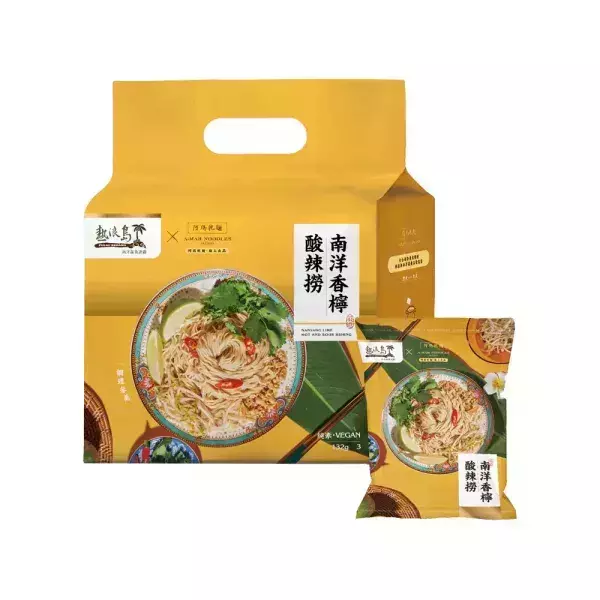 熱浪島南洋香檸酸辣撈3入(袋)-全素 