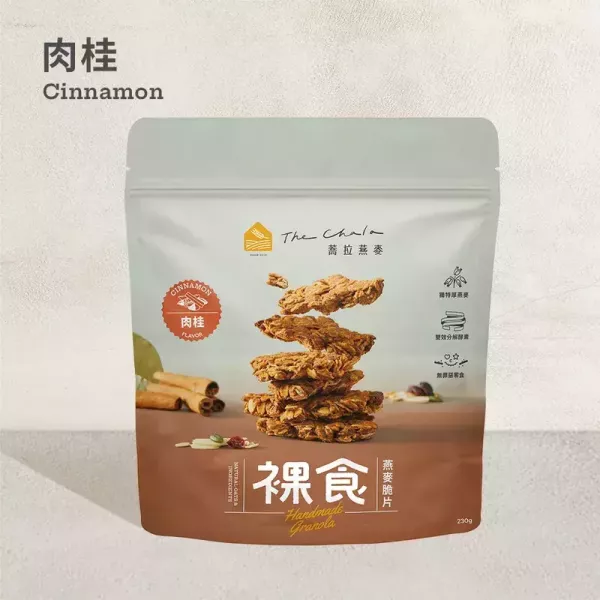 The Chala肉桂 裸食燕麥脆片230g-全素 