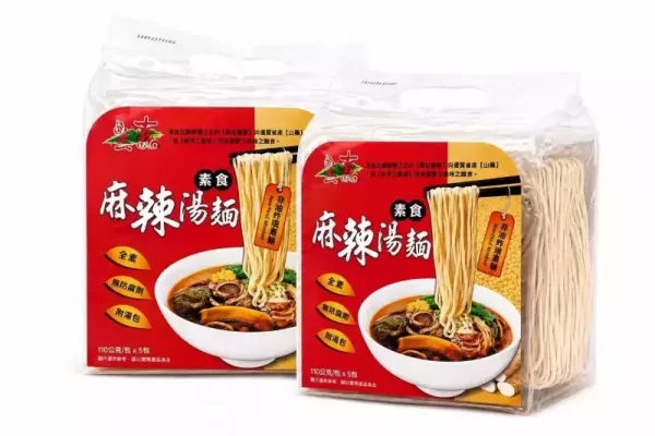 自然緣素麻辣手工湯麵5包110g-全素 