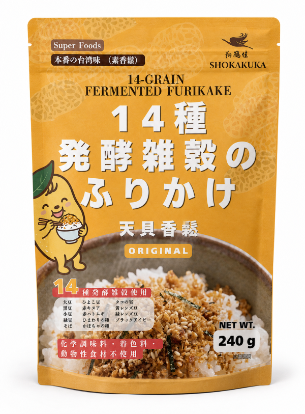 翔鶴佳什豆天貝香鬆原味240g-全素 