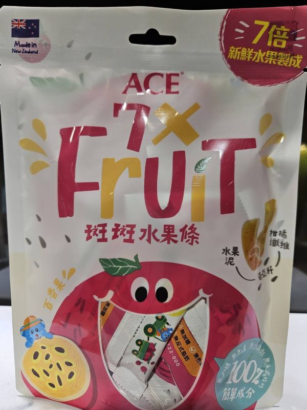 ACE斑斑水果條(百香果+奇亞籽)90g/袋-全素 