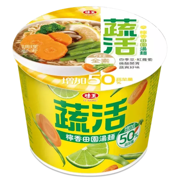 味王巧食齋蔬活檸香田園湯麵全素86g 