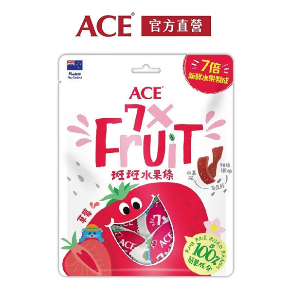 ACE斑斑水果條(草莓+奇亞籽)90g/袋-全素 