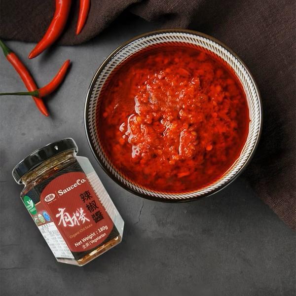 味榮有機辣椒醬180g-全素 