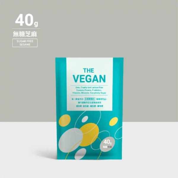 THE-VEGAN植物優蛋白(無糖芝麻口味)40g-全素 