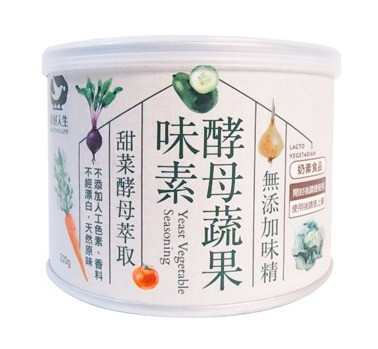 美好人生酵母蔬果味素220g-奶素 