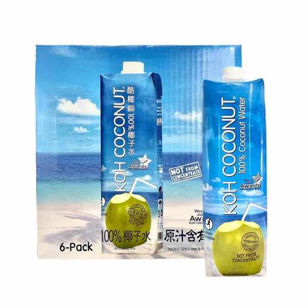 KOH COCONUT酷椰嶼100%椰子水1000ml-全素 