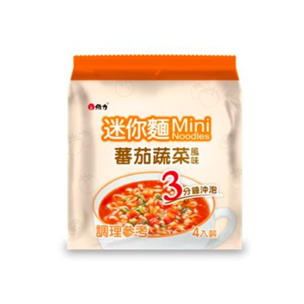 維力迷你麵番茄蔬菜風味4入裝/袋-全素 