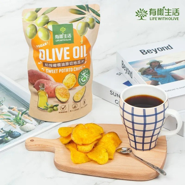 有橄生活初榨橄欖油原切地瓜片 50g-全素 