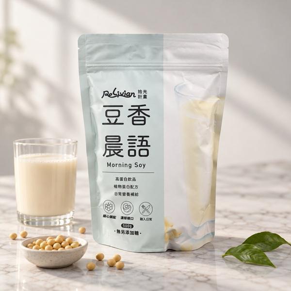 Relivian拾光計畫豆香晨語(無糖)植物蛋白粉500g-全素 