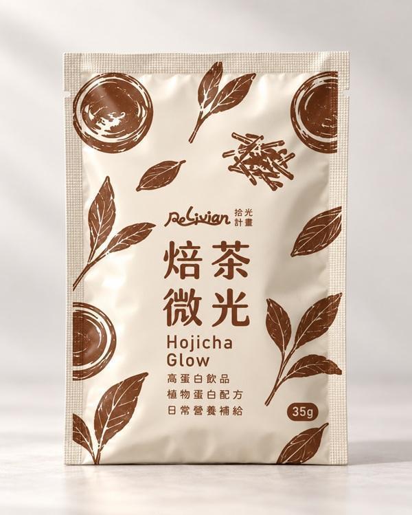Relivian拾光計畫焙茶微光植物蛋白粉35g-全素 