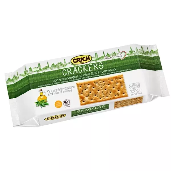 CRICH克里奇義大利橄欖油迷迭香蘇打餅250g-全素 