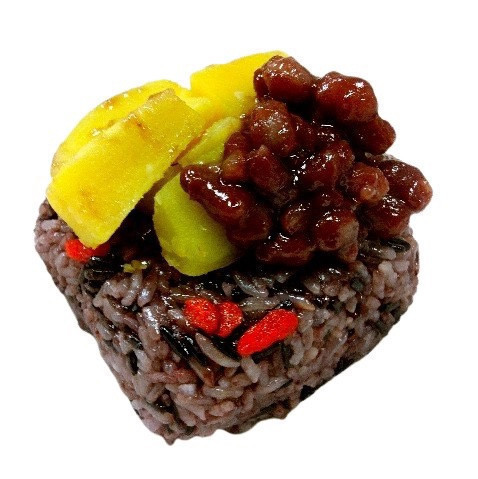 米食天地紅甜紫米蜜意粽（甜）3入/包-全素 