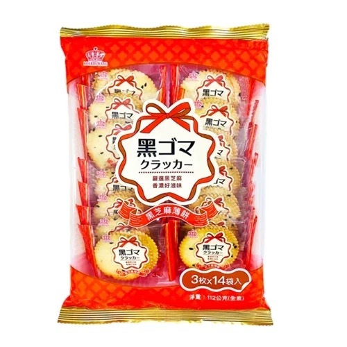 日日旺黑芝麻薄餅112g-全素 