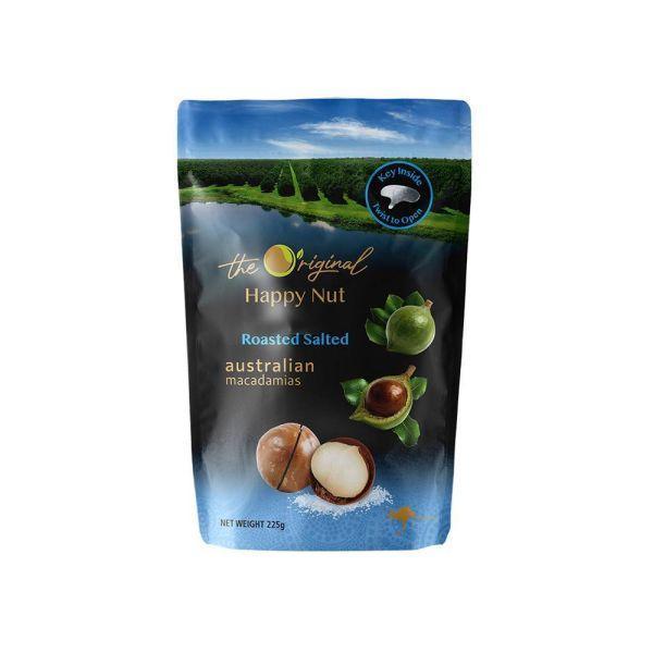 Happy Nut澳洲帶殼火山豆-海鹽(夏威夷豆)225g-全素 
