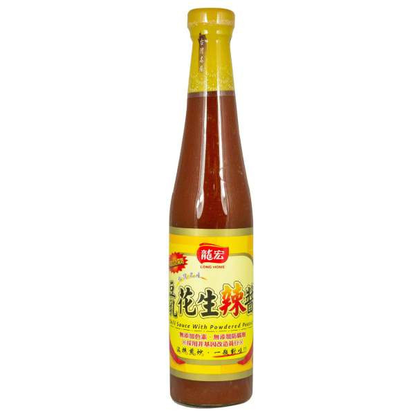 龍宏豆乳花生辣醬410ml-全素 